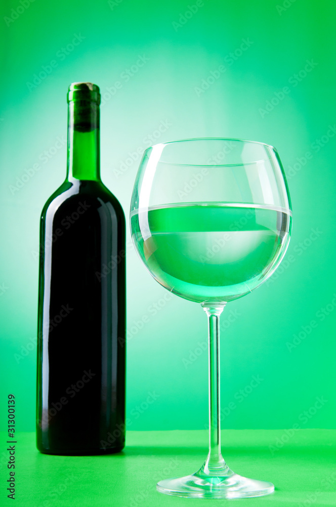 Wine concept with gradient background Wine concept with gradient background