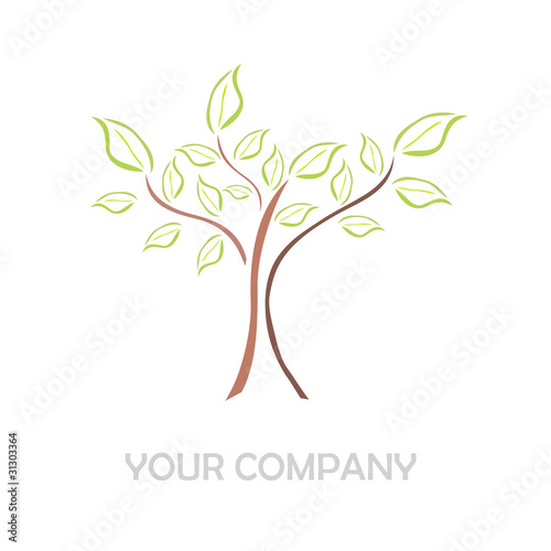 Logo sketch tree # Vector