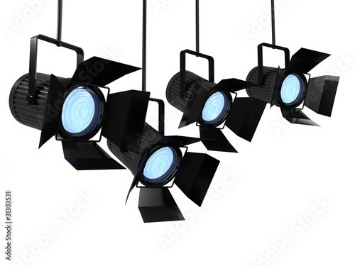 3d Studio lights facing right