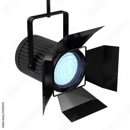 3d Spotlight hanging down