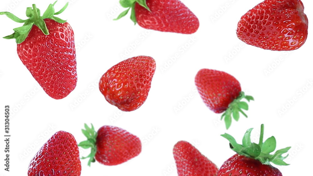 Falling fresh strawberry. Luma included. Falling fresh strawberry. Luma included.