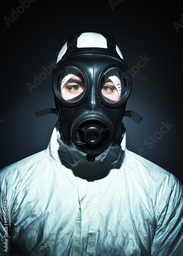 man with gas mask © tiero