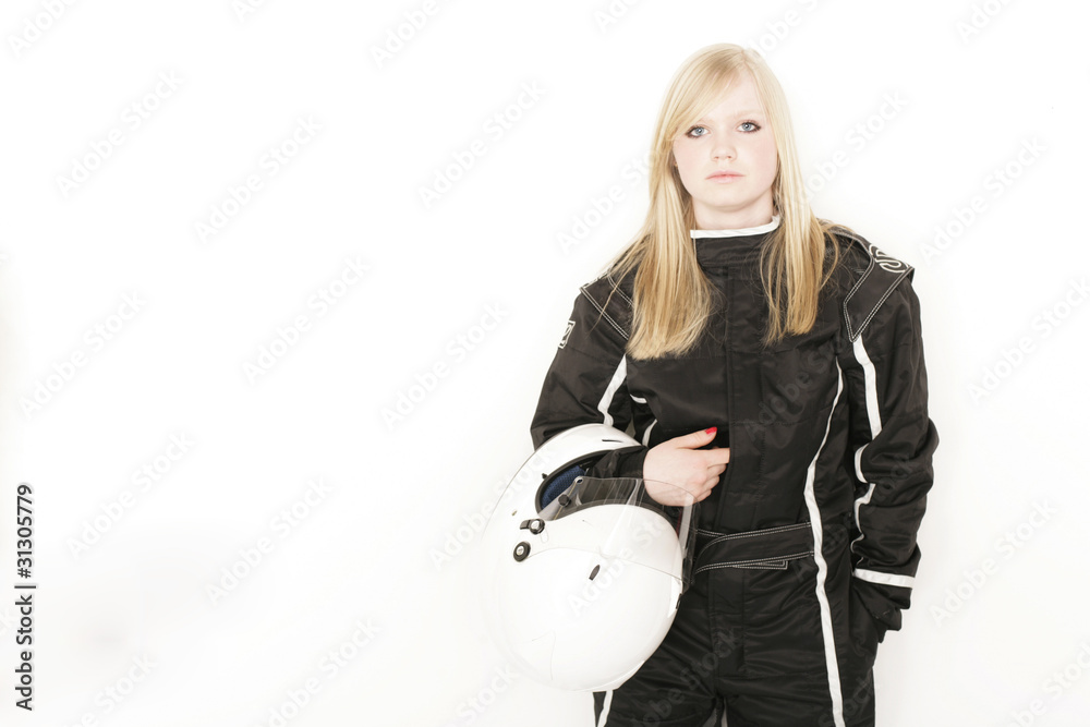 Frau mit Helm Frau mit Helm