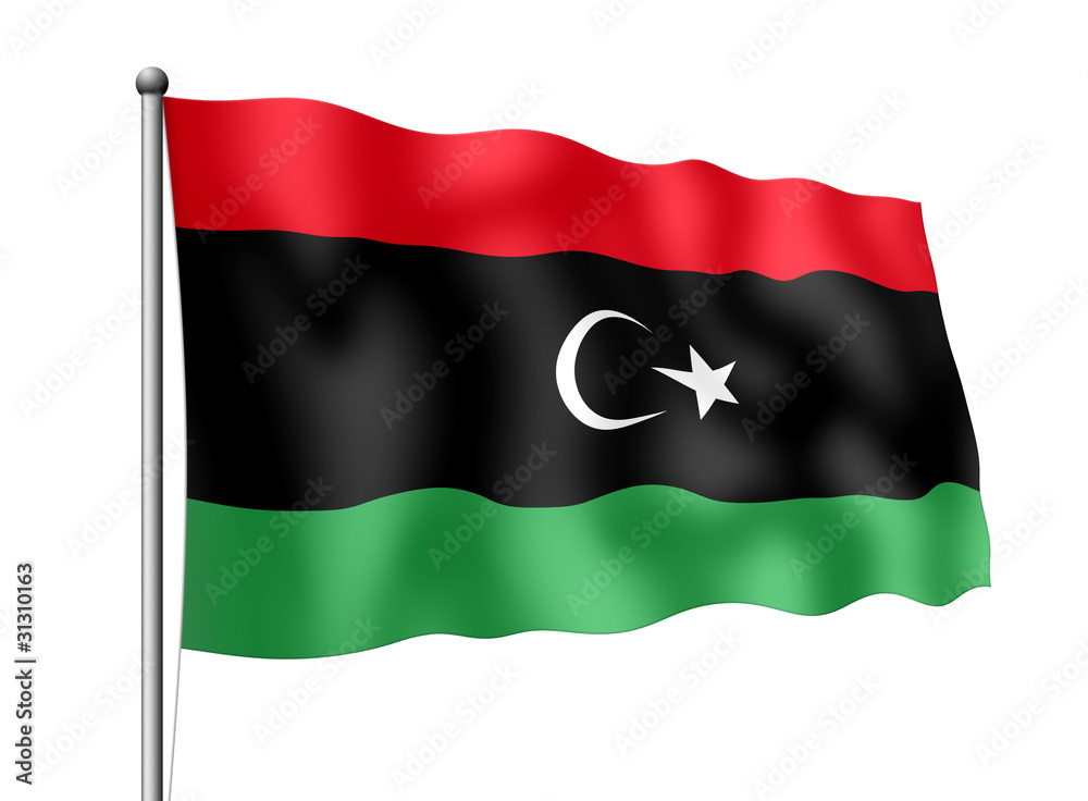 Libyen-Flagge Libyen-Flagge