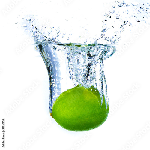 lime splashing