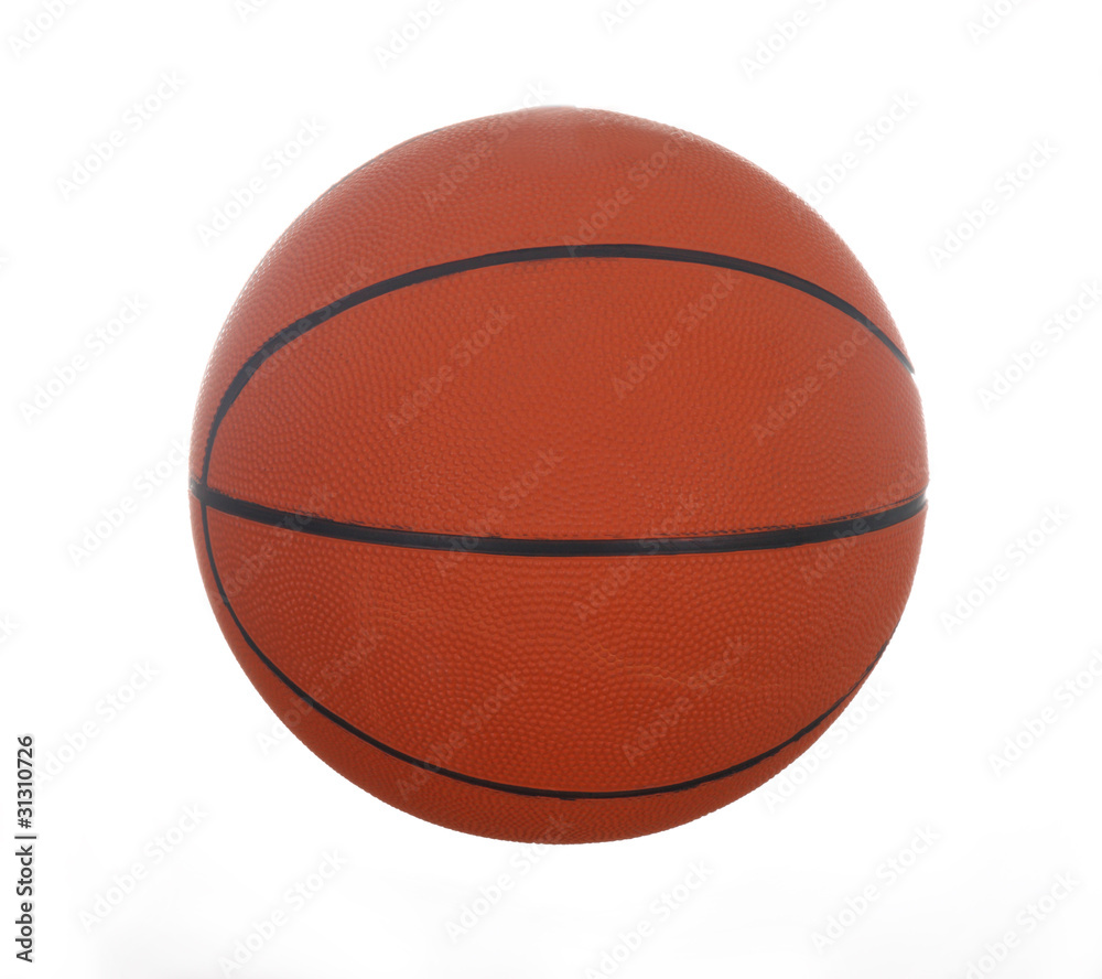 orange basket balll isolated o white background