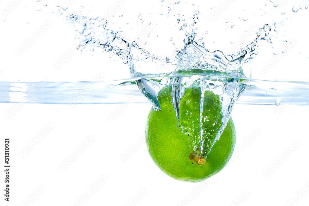 lime splashing