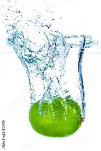 lime splashing