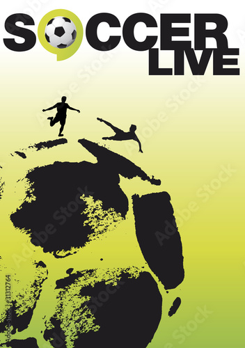 soccer live poster photo