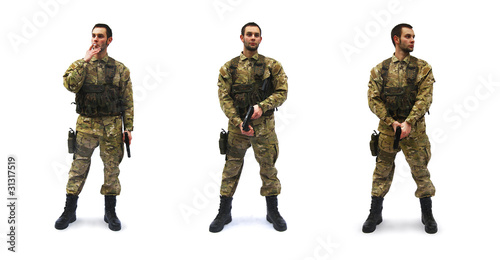 brave us soldier white background