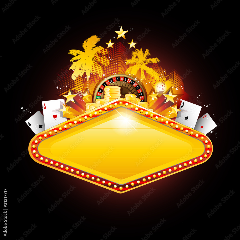 Fototapeta premium Casino neon sign