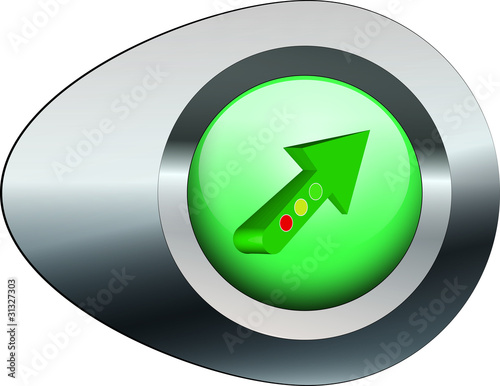 Ovalbutton Ampelpfeil