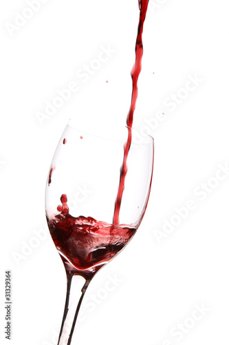 Wine Pouring into Glass