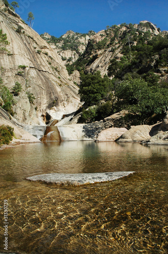 Purcaraccia canyon, Corsica, France photo