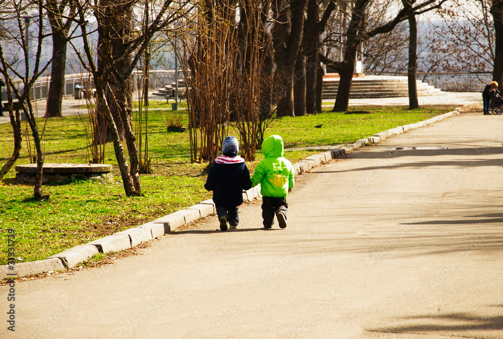 Children friends holding hands Children friends holding hands