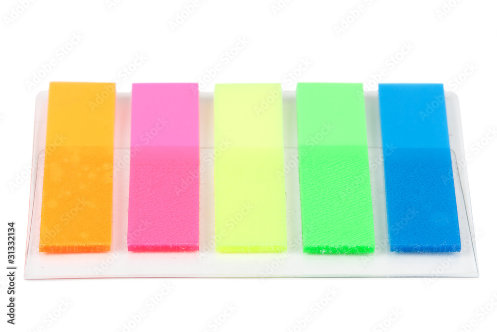 five colorful bookmarks five colorful bookmarks