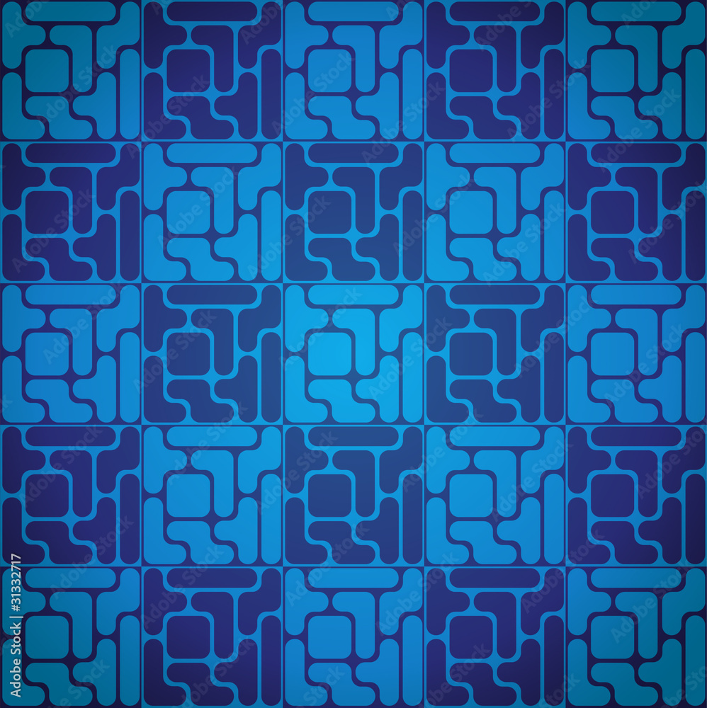 Seamless pattern like tetris game - illustration