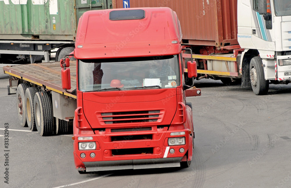 Fototapeta premium red truck