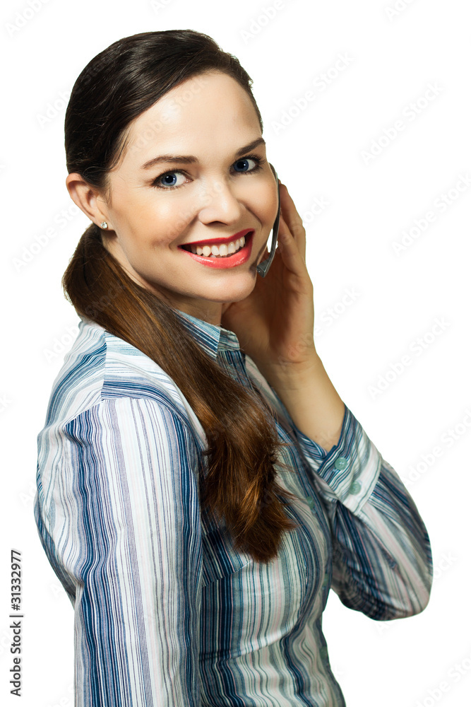 Portrait of beautiful customer service woman Portrait of beautiful customer service woman