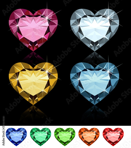 Diamond hearts