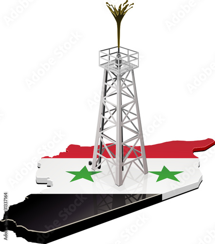 Oil Geyser in Syria