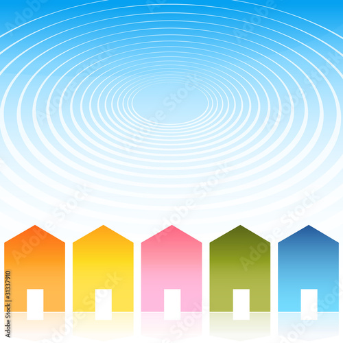 Housing Ripple Effect Background