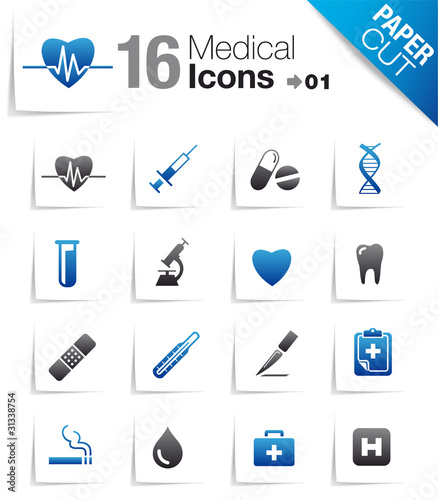 Paper Cut - Medical Icons 01