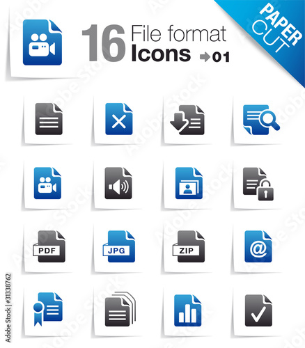Paper Cut - File format icons 01