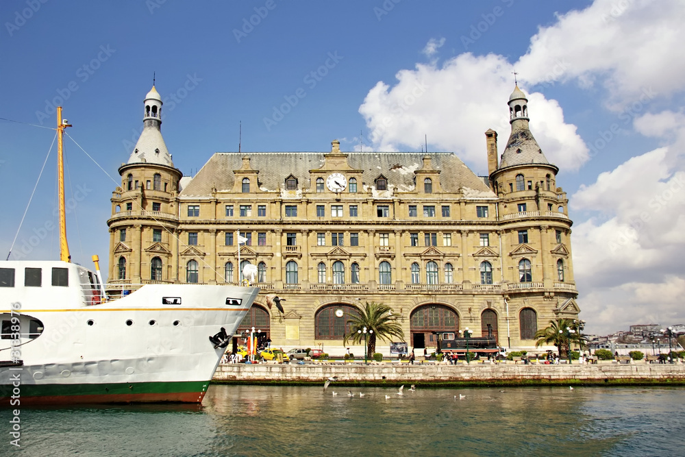 Haydarpasa pier and train station in Istanbul