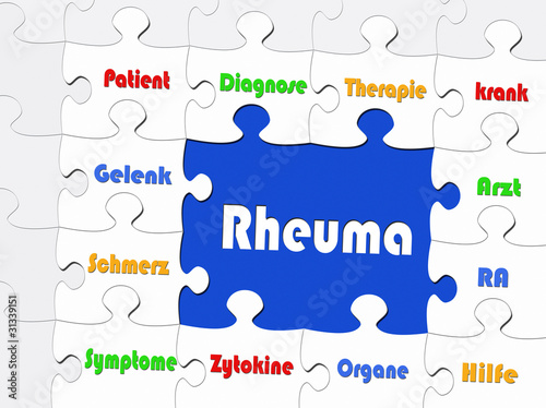 Rheuma Puzzle Konzept