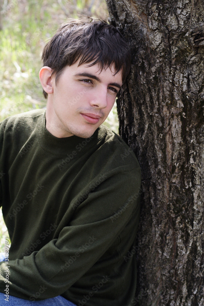 The thoughtful young man The thoughtful young man