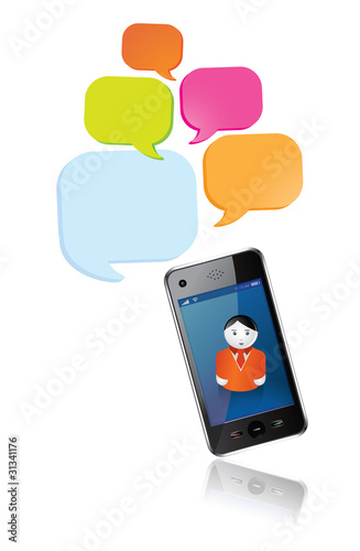réseaux sociaux et smartphone