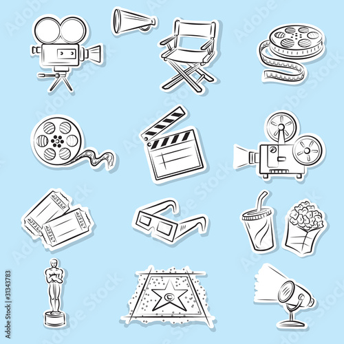 Cinema Icons Set photo