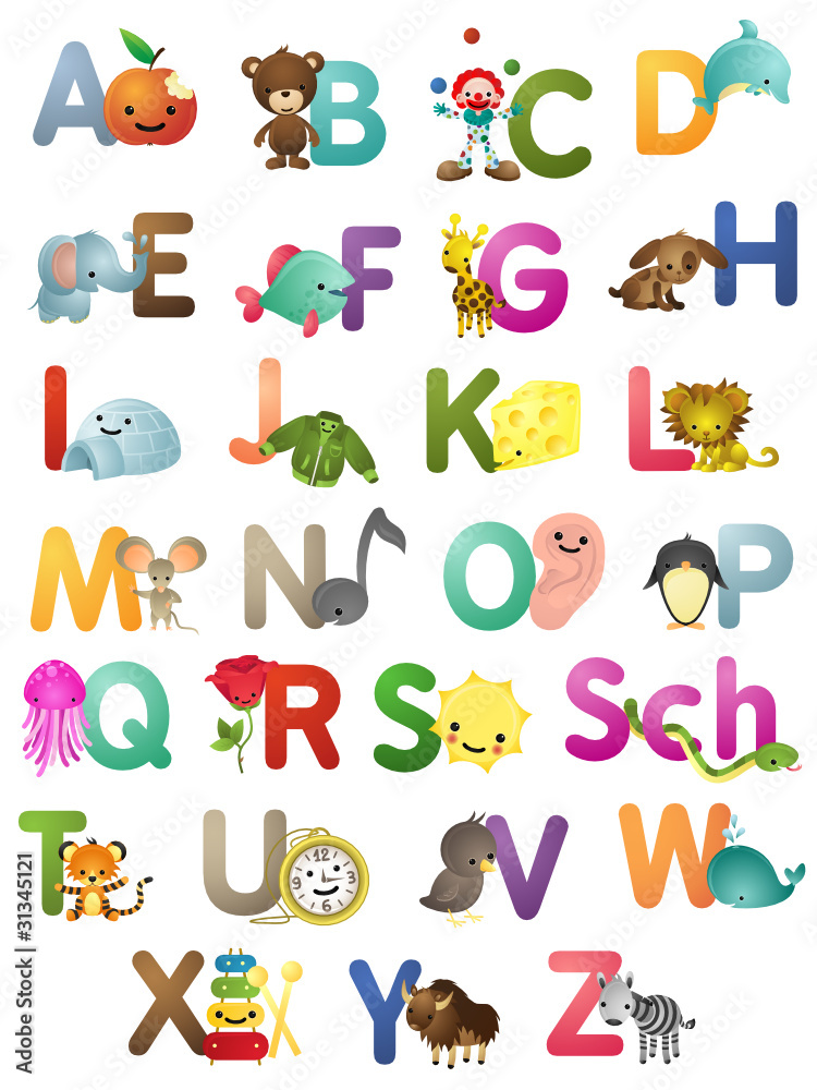 A-Z deutsch, bunt A-Z deutsch, bunt
