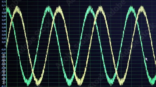 Two sinusoid curve photo