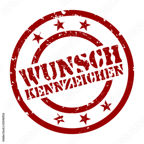 stempel wunschkennzeichen I