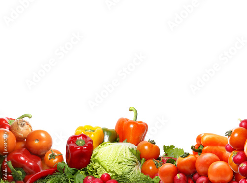 A backgroung image made of fresh and healthy vegetables