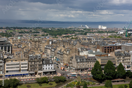 Панорама Эдинбурга с Эдинбургского замка..