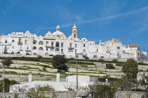 Panoramic view of Locorotondo. Apulia.