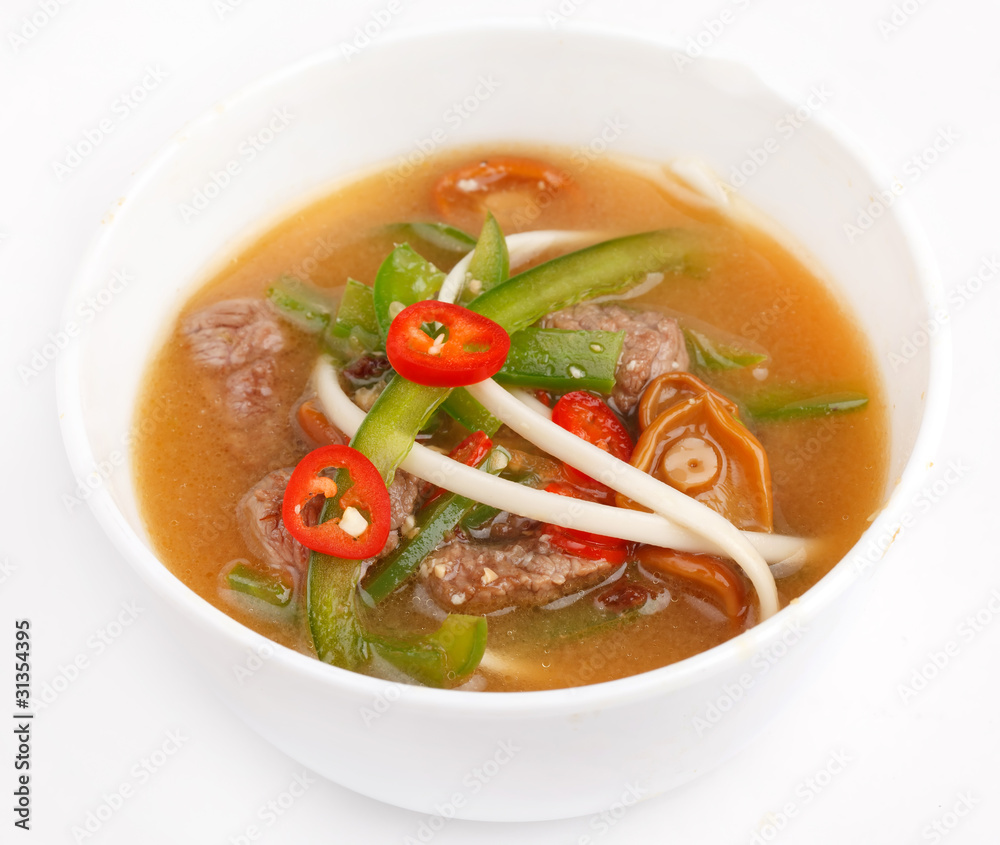 Beef noodle soup Beef noodle soup