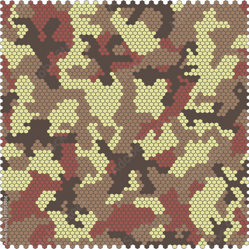 Camouflage pixel seamless