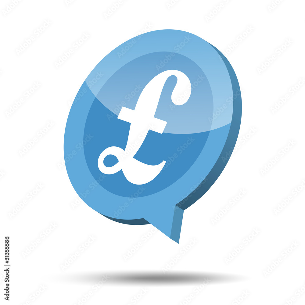 3d pound sterling icon 3d pound sterling icon