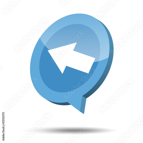 Free Download 3d left arrow icon - GFXLoad
