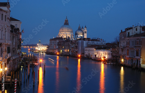 Venice grand canal - night view,Italy