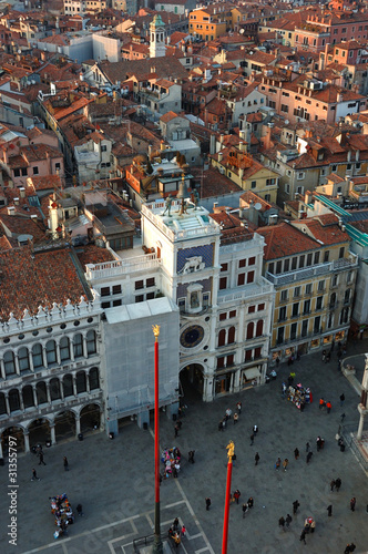 Famous venetian San mark's square ,Venice