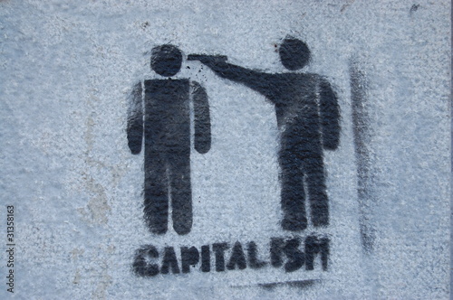 Obraz na płótnie capitalism w salonie