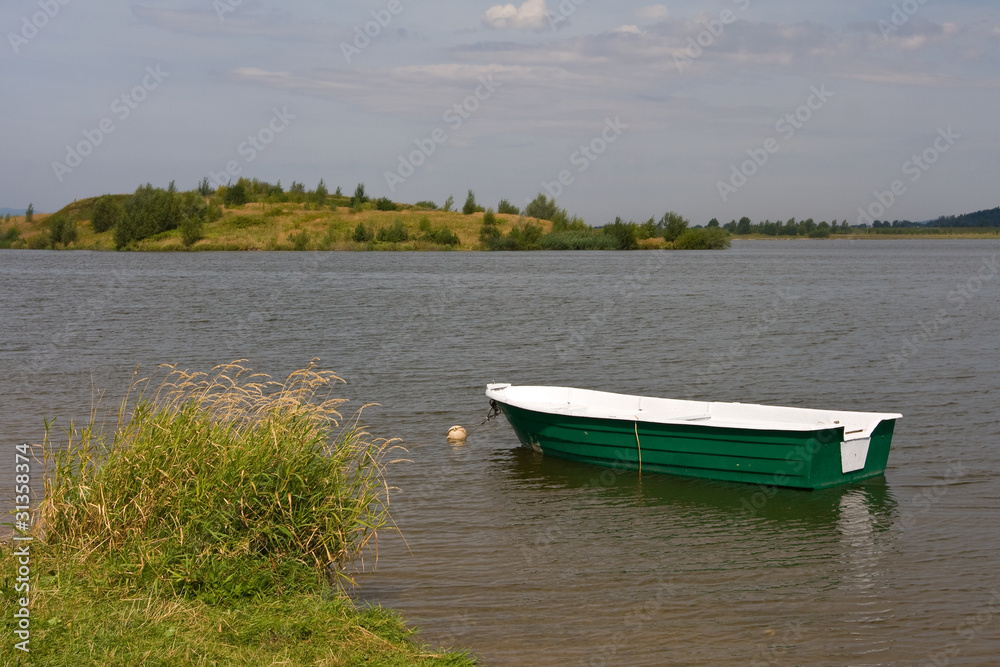 Landscape with a boat Landscape with a boat