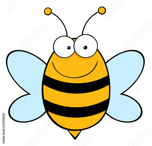 Bee Mascot Cartoon Character