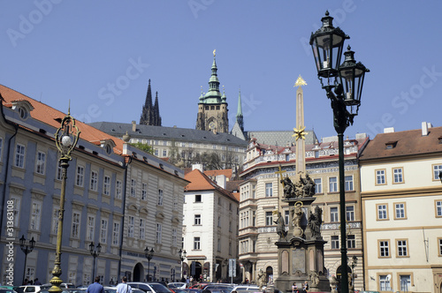 Prague Castle from the New Town Czech Republic