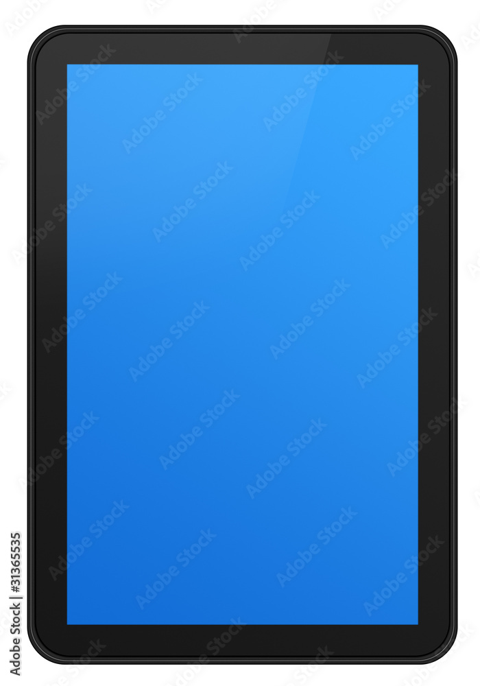 Touch screen tablet XXL with clipping path Touch screen tablet XXL with clipping path